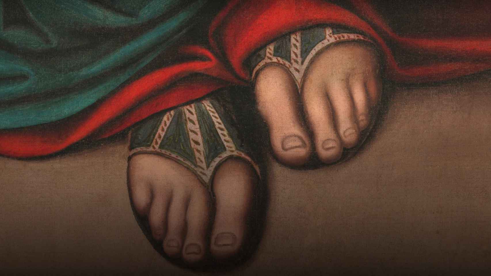 Los pies de Jesucristo.