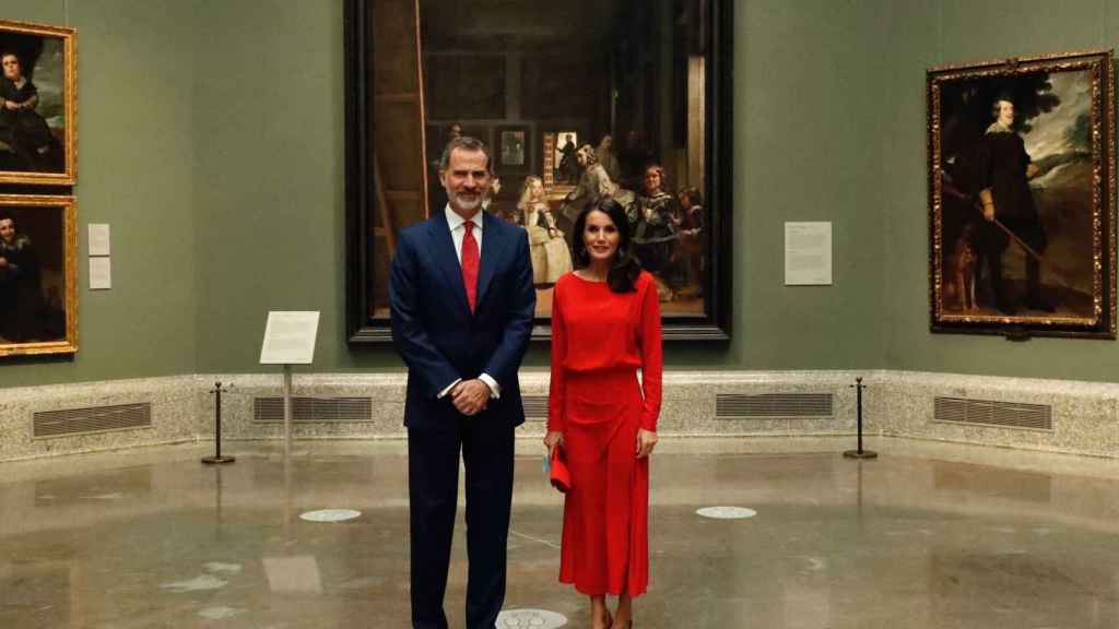 Los Reyes de España este jueves en el Museo del Prado.