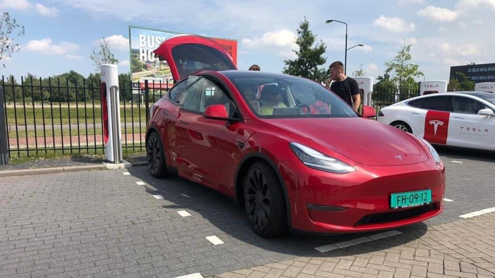 Un Tesla Model Y, en pruebas en Europa