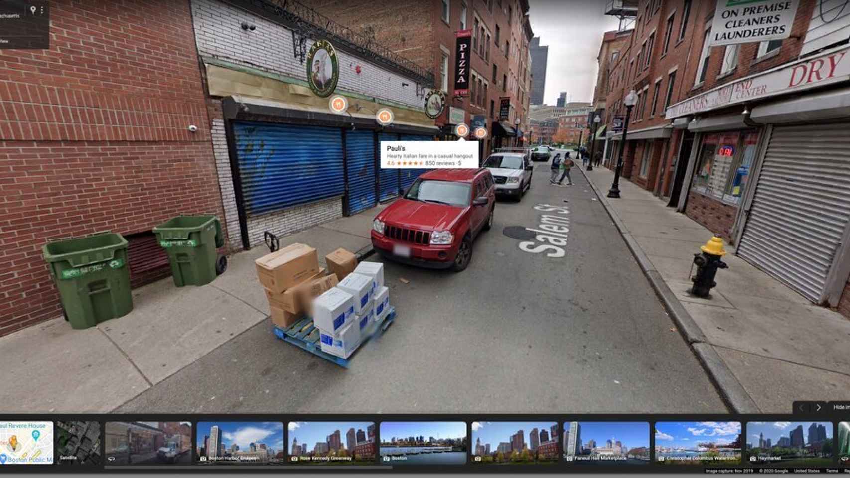 Ejemplo de realidad aumentada en Google Maps.