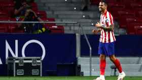 Vitolo celebra el gol en el Atlético de Madrid - Real Valladolid