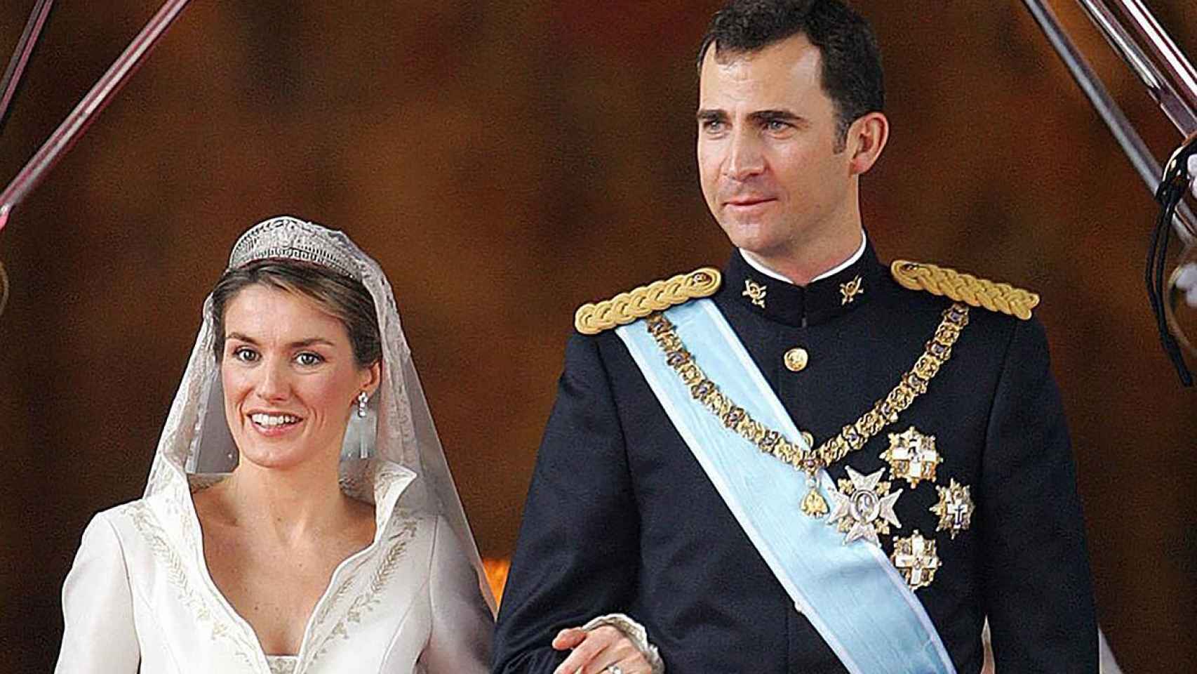 Felipe VI y Letizia el día de su boda.