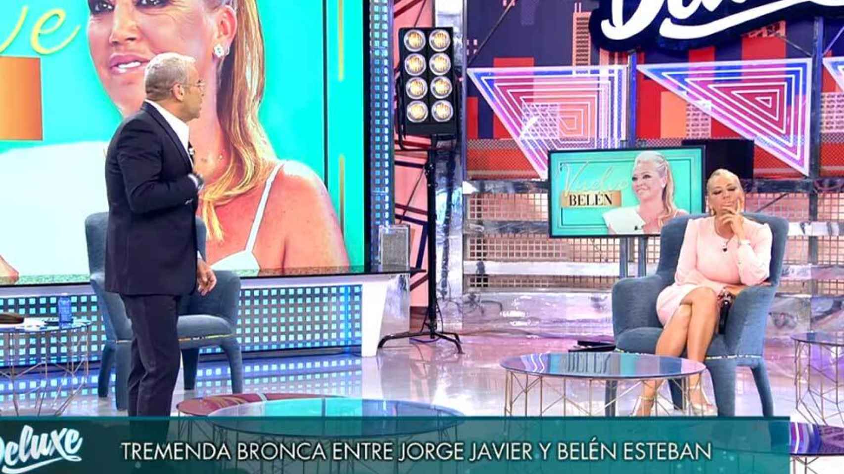 Enfrentamiento entre Jorge Javier Vázquez y Belén Esteban (Telecinco)