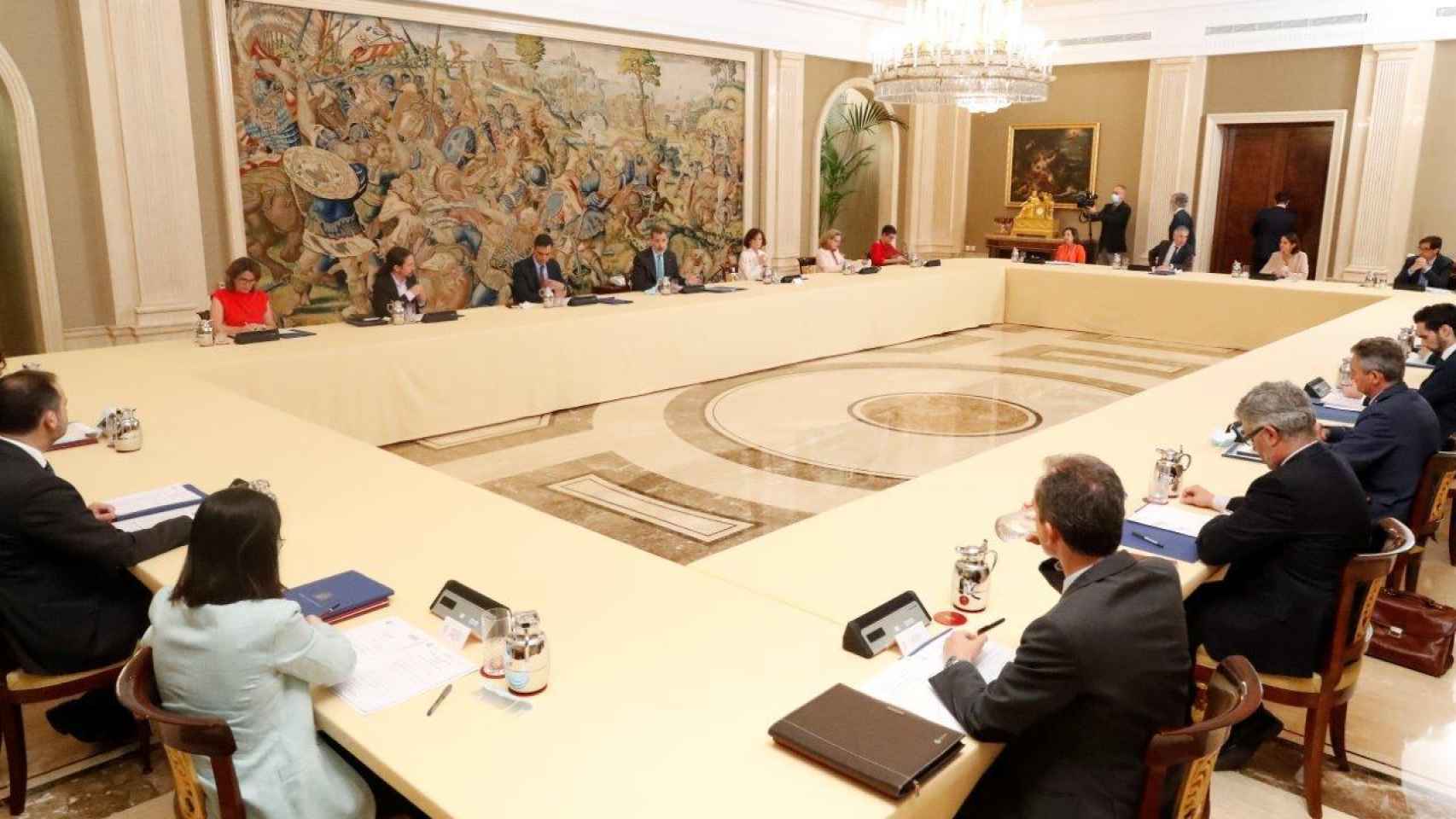 Reunión del Consejo de Seguridad Nacional en la Zarzuela.