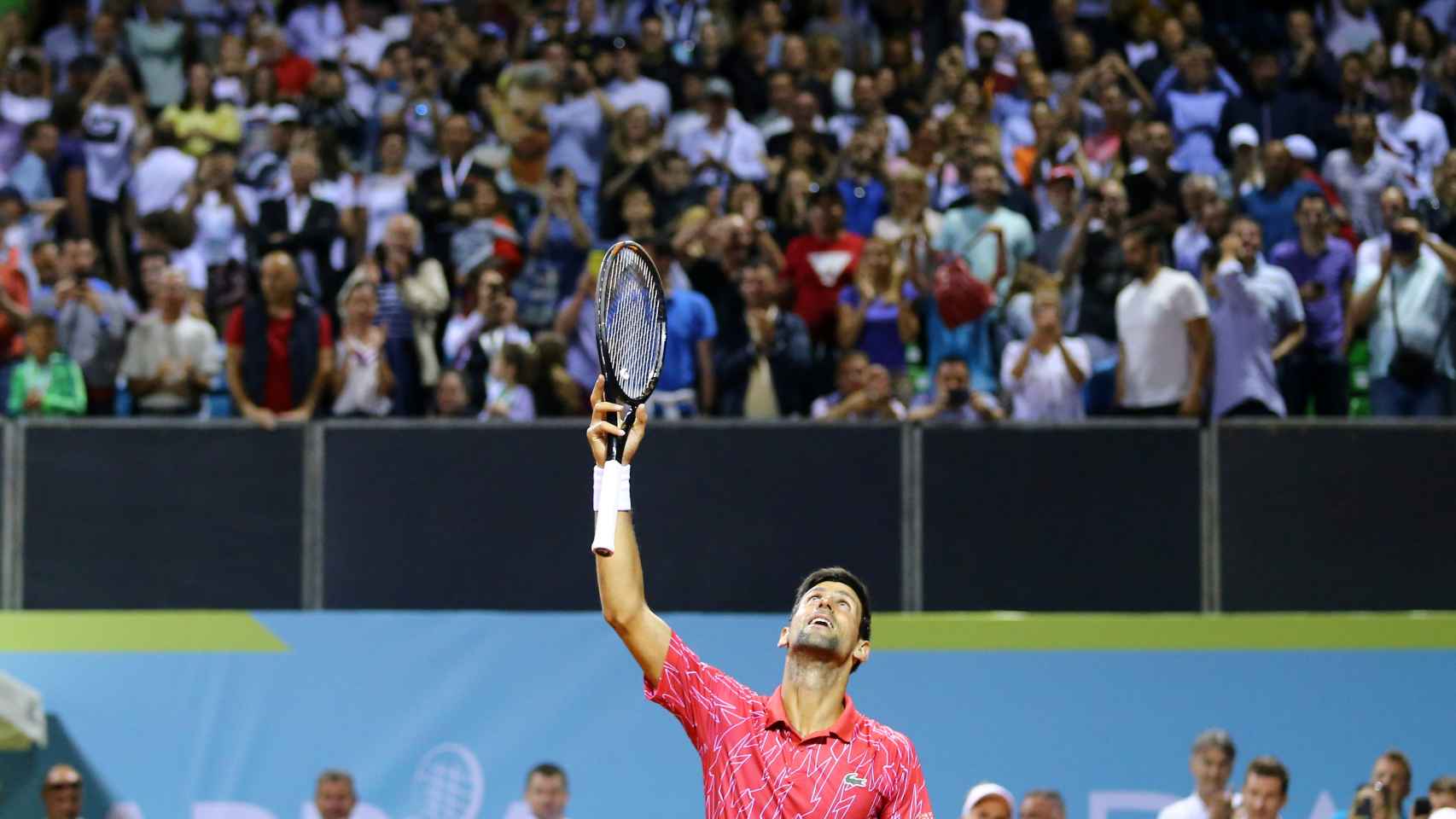Novak Djokovic, durante un partido del Adria Tour en Zadar (Croacia)
