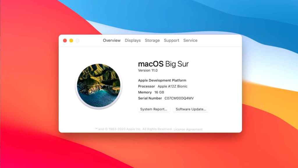 MacOS ejecutándose en un procesador de Apple