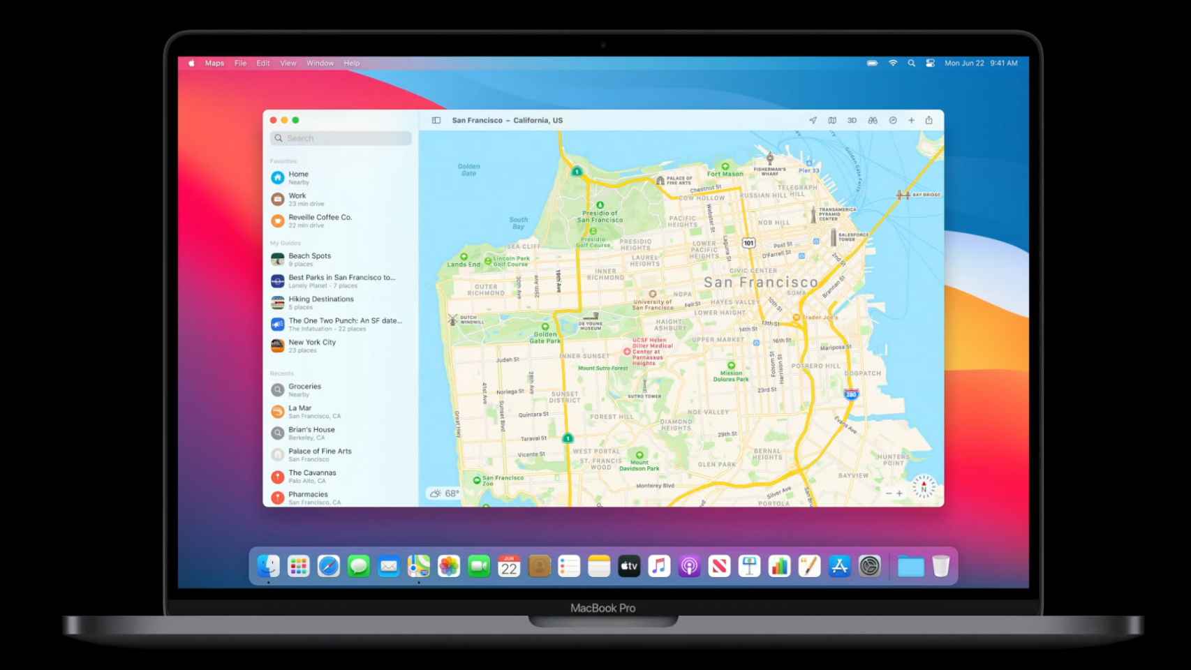 Apple Maps en macOS Big Sur