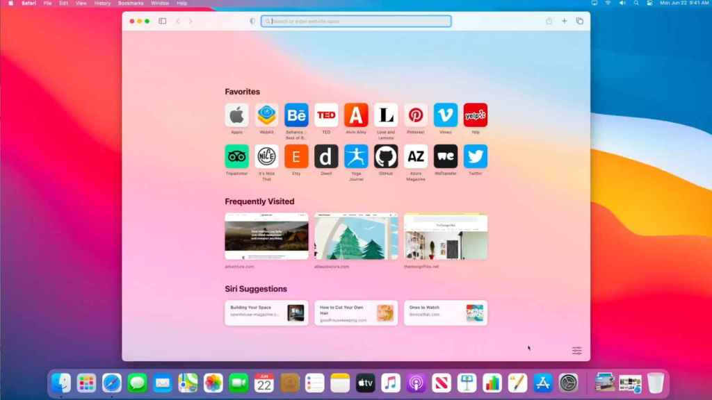 Nuevo navegador Safari en macOS Big Sur