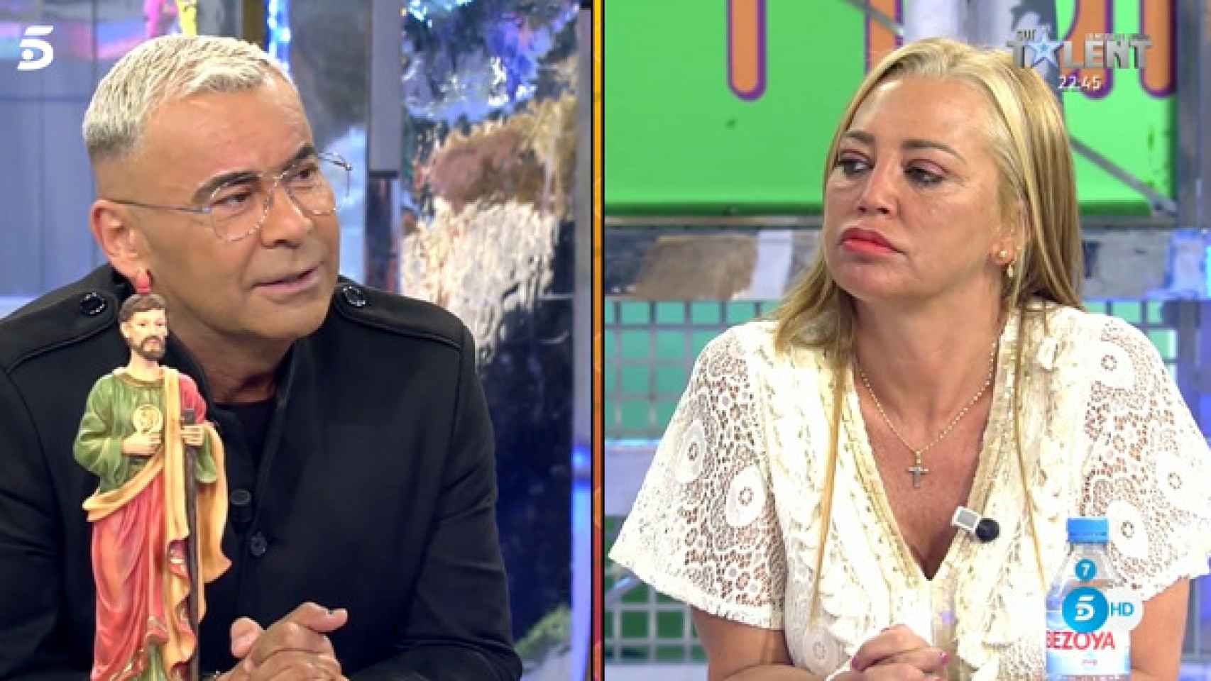 Jorge Javier Vázquez y Belén Esteban en 'Sálvame' (Telecinco)