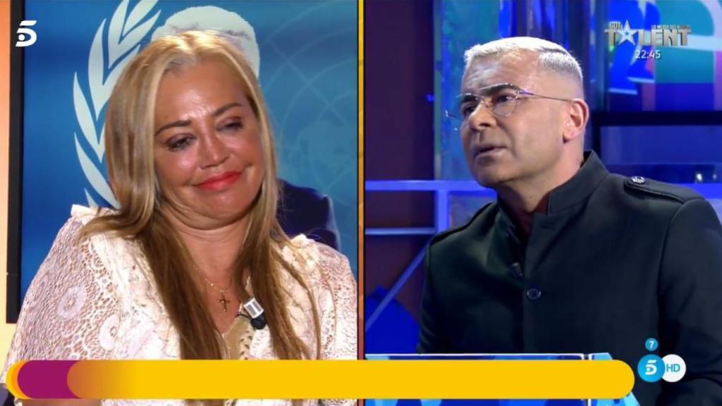 Jorge Javier Vázquez junto a Belén Esteban este martes en 'Sálvame'.