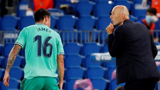 James Rodríguez y Zidane