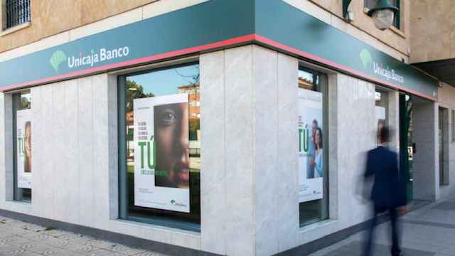 Una sucursal de Unicaja Banco.