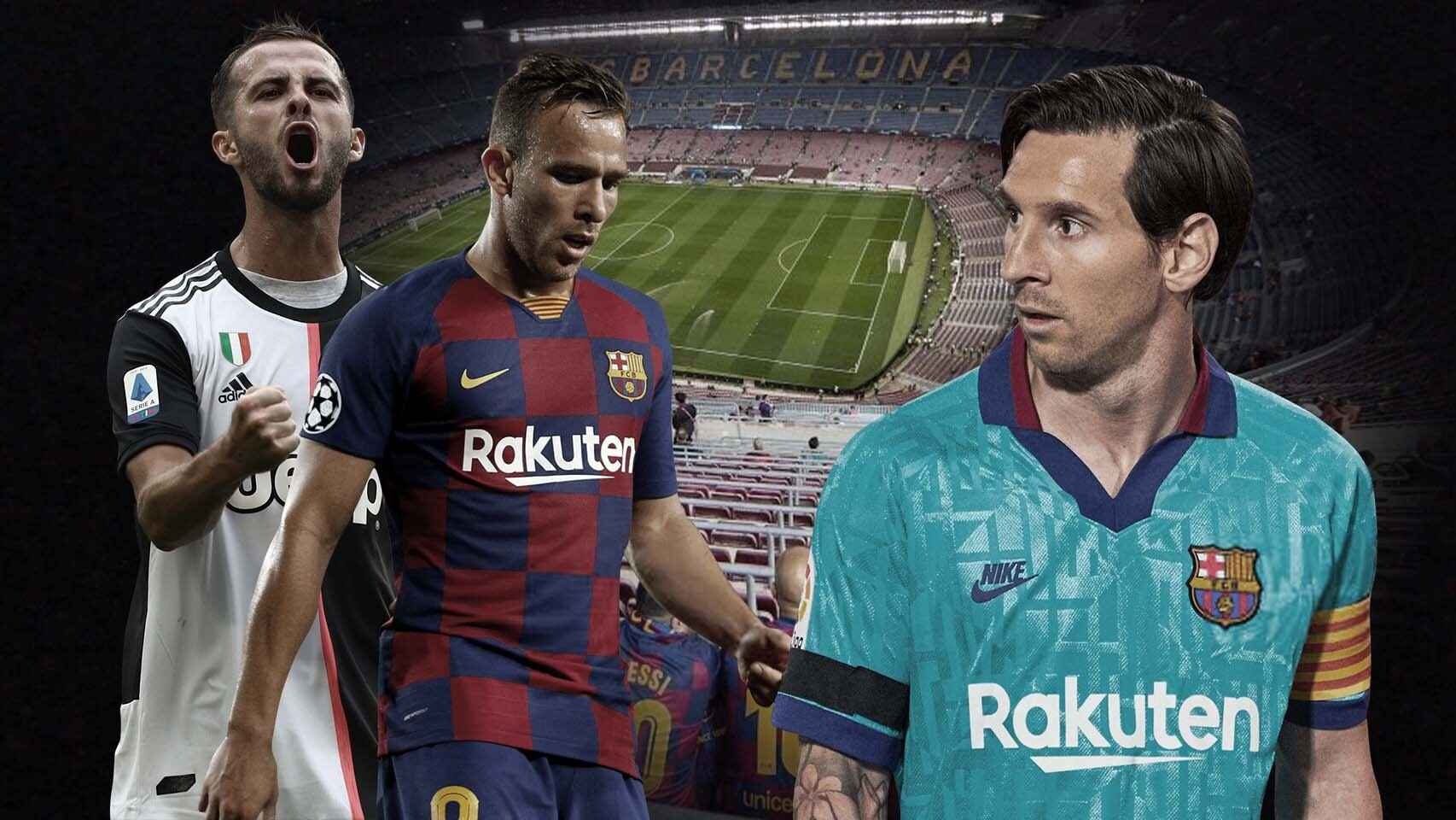 Messi, Arthur y Pjanic