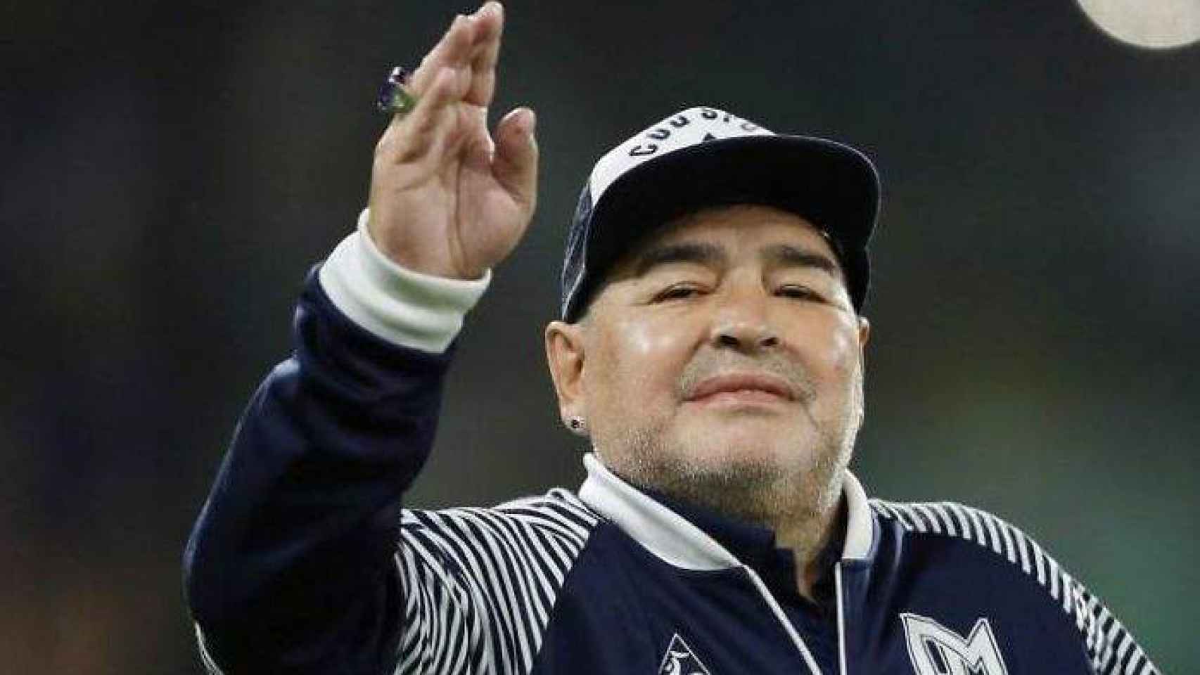 Diego Armando Maradona, en un partido de Gimnasia y Esgrima La Plata
