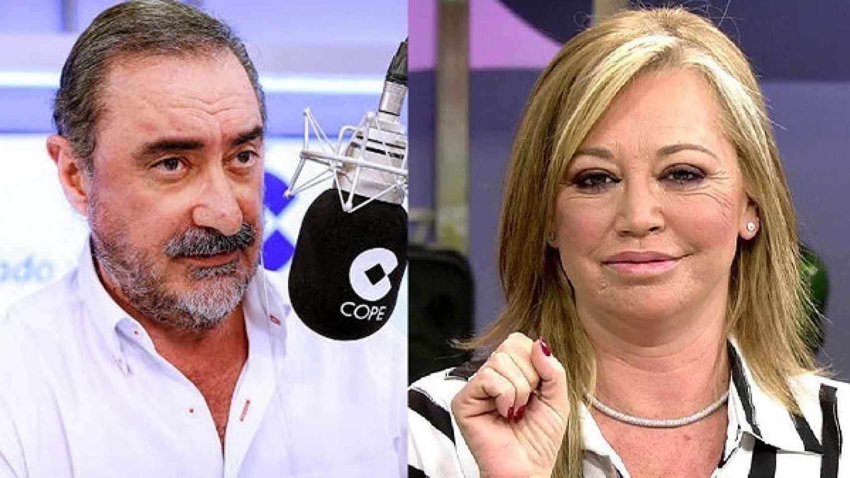 Carlos Herrera (COPE) y Belén Esteban (Telecinco)