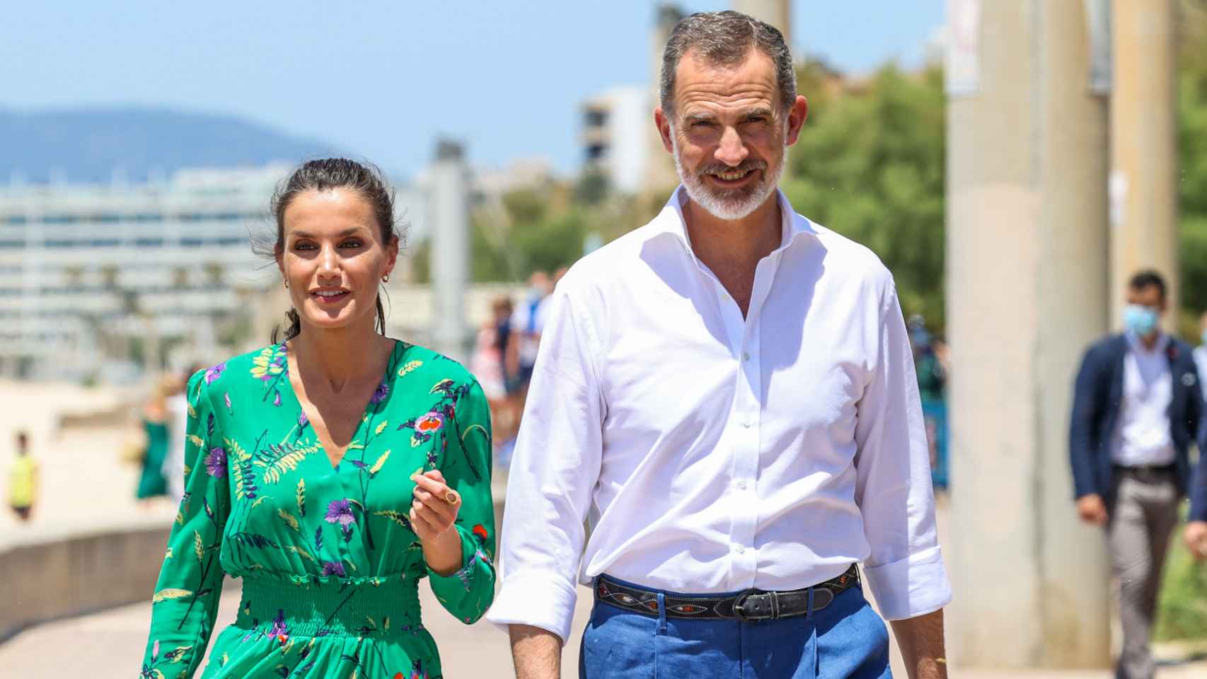 Felipe VI y la reina Letizia durante su estancia en Mallorca.
