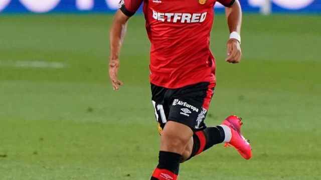 Luka Romero, en su debut como futbolista en Primera División. Foto: RCD Mallorca