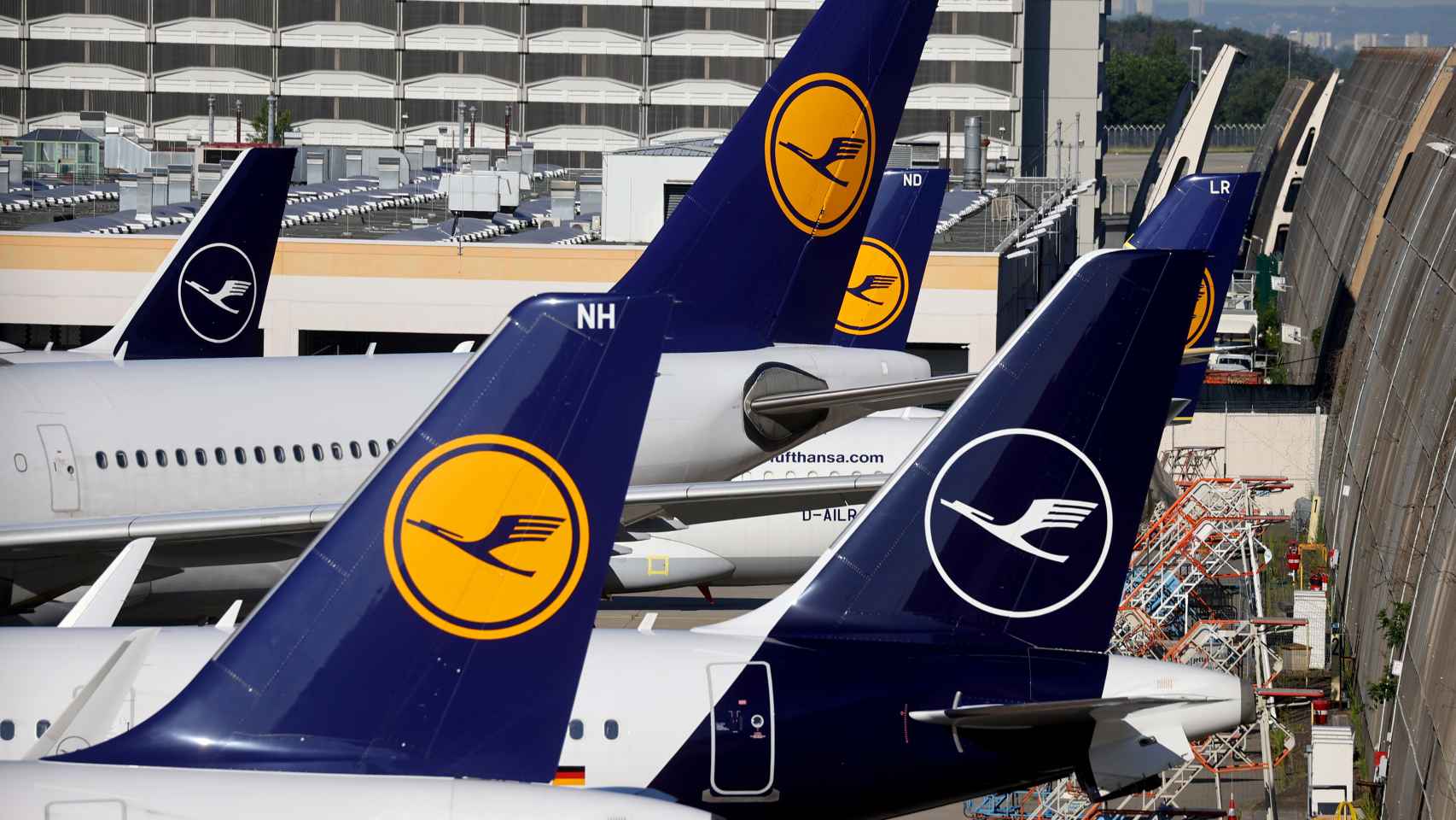 Imagen de aviones de Lufthansa.