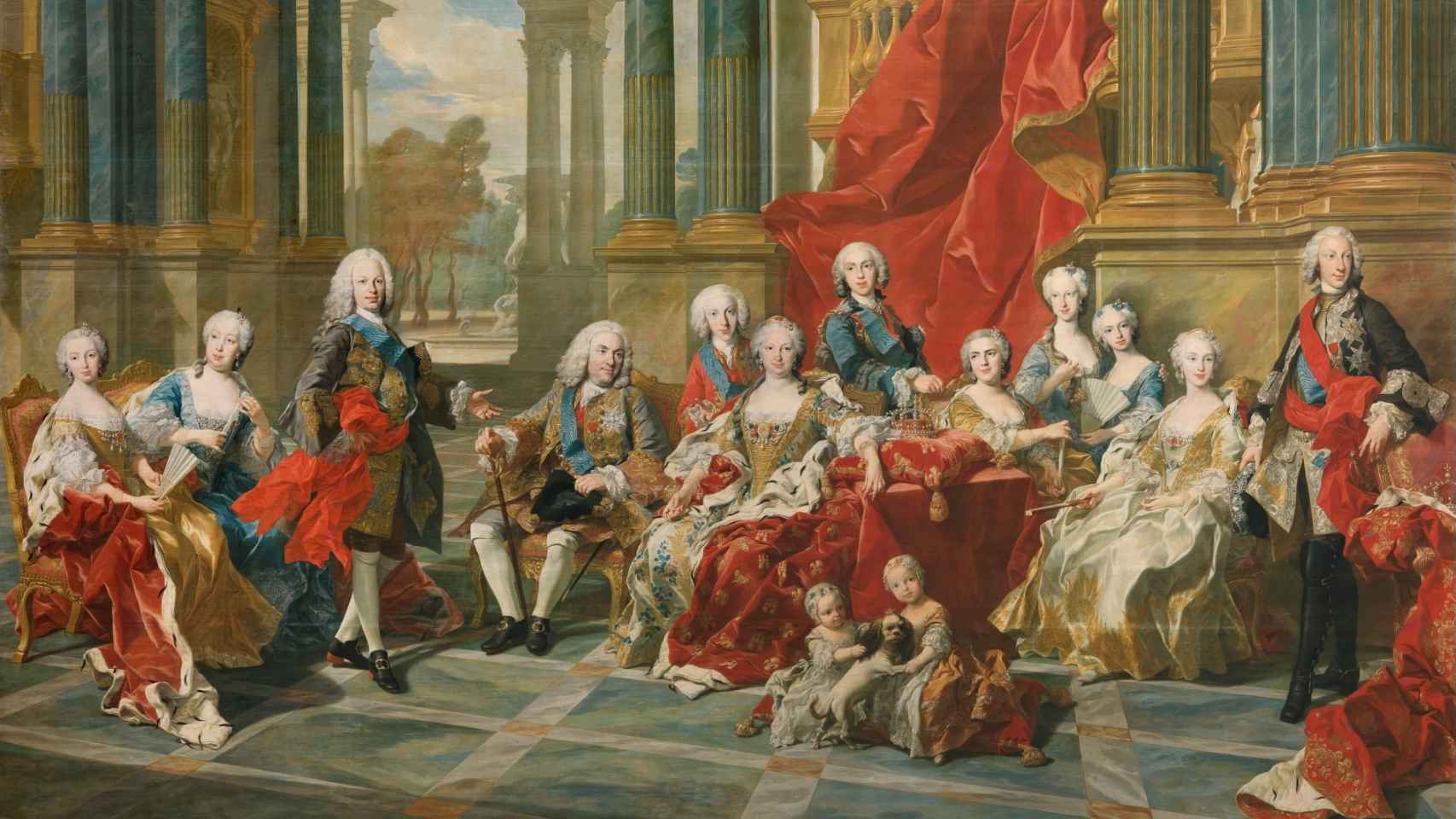 'La Familia de Felipe V', por Louis-Michel van Loo.