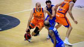 Quino Colom, durante el Herbalife Gran Canaria - Valencia Basket