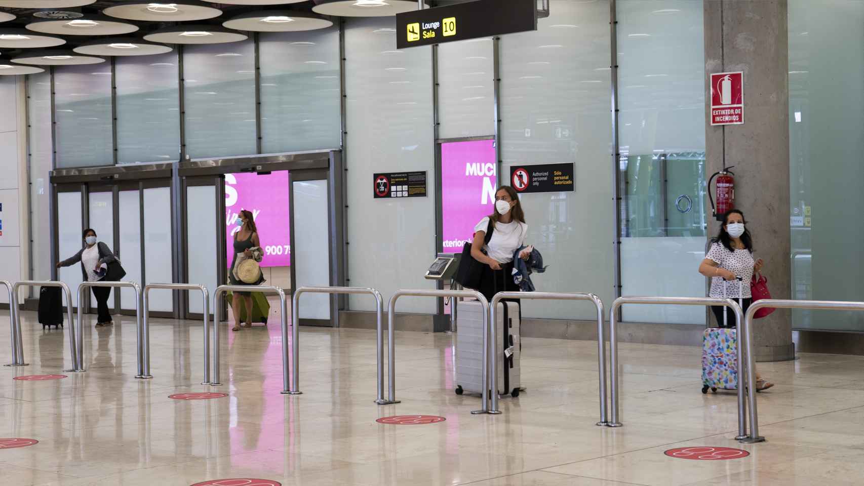 Imagen de la terminal de llegadas.