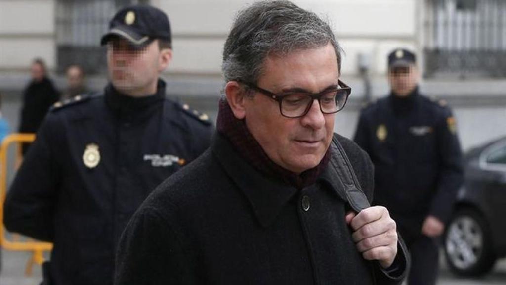 Jordi Pujol Ferrusola, a la entrada de la Audiencia Nacional, en 2017.