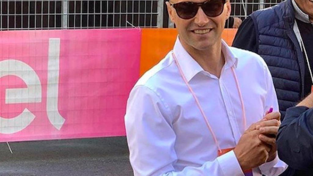 Stefano Garzelli durante un acto