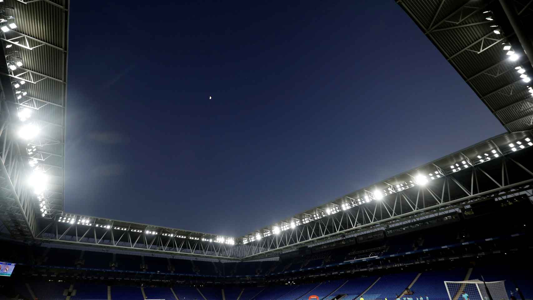 RCDE Stadium, vacío antes del partido Espanyol - Real Madrid