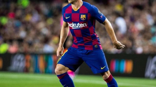 Arthur Melo, durante un partido con el Barça