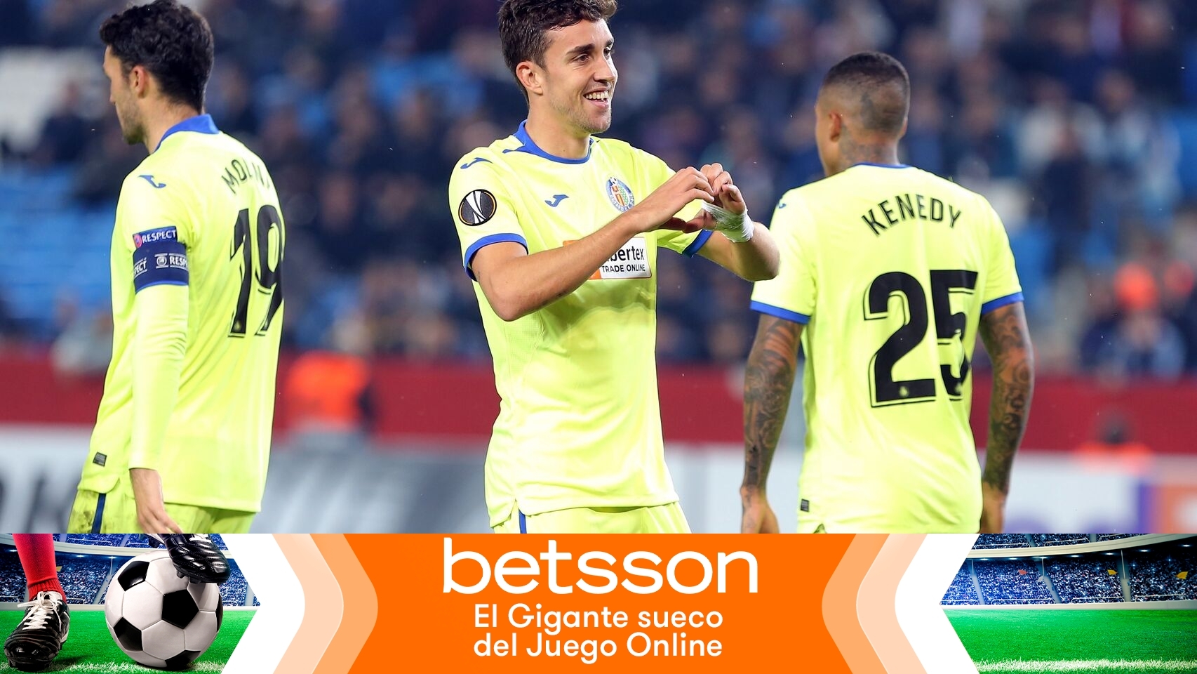Jaime Mata celebra un gol con el Getafe