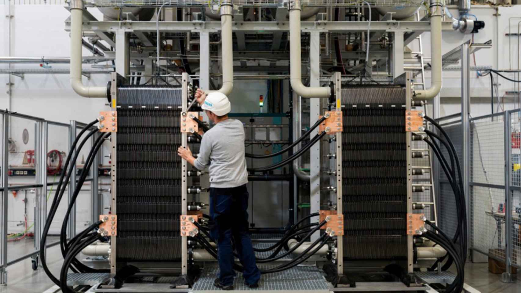 Una de las plantas de la multinacional Siemens para realizar el proceso de electrólisis del hidrógeno.