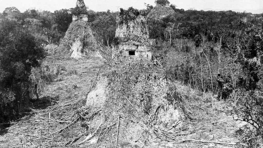 Primeras fotografías de Tikal tomadas en 1882.