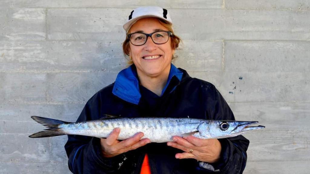 Carmen Argudo, patrona de un barco en Gandía.
