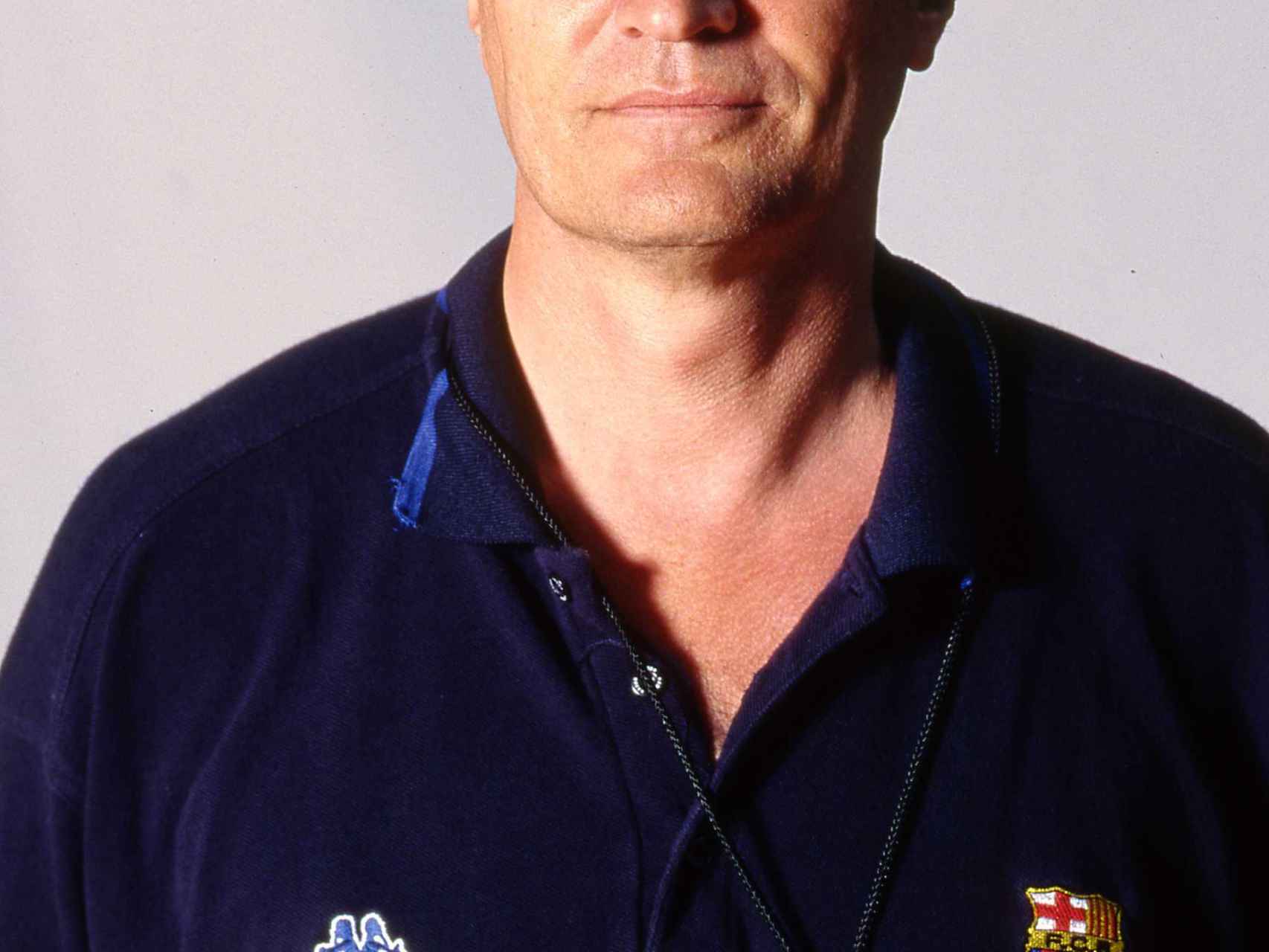 Aíto García Reneses durante su etapa de entrenador en el Barça