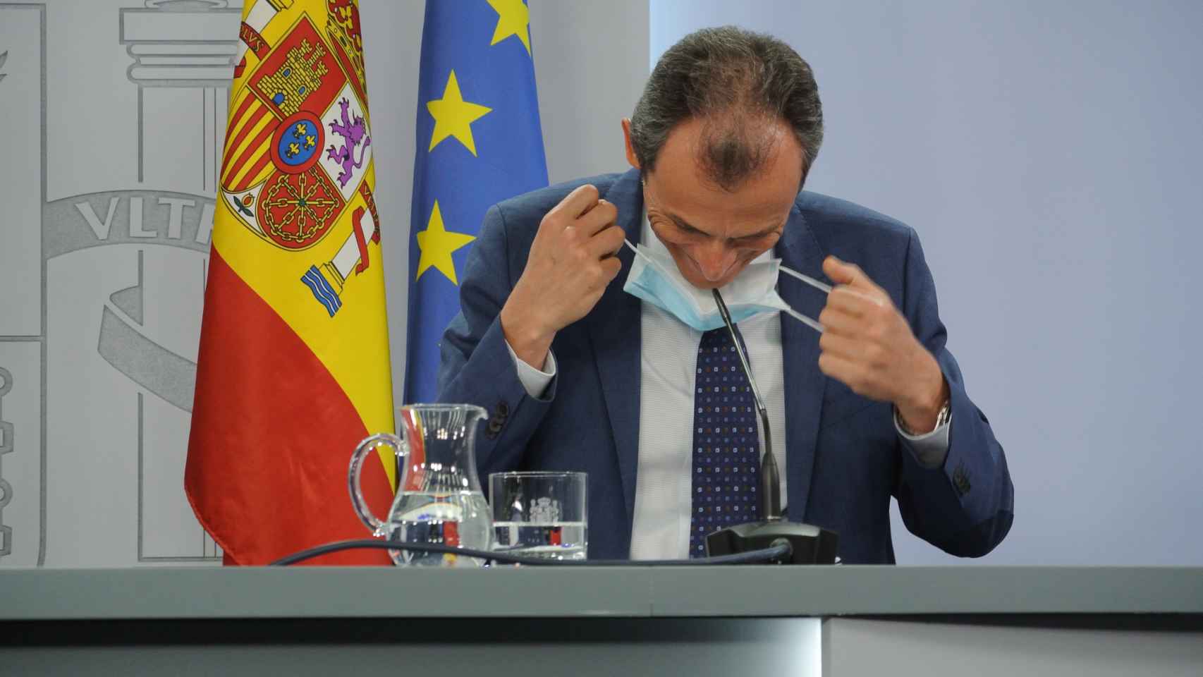Pedro Duque, ministro de Ciencia e Innovación, en rueda de prensa.