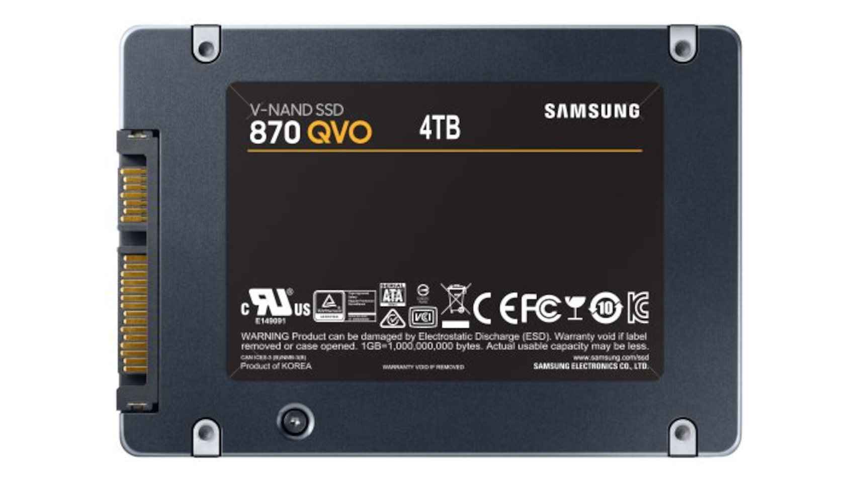Nuevo Samsung 870 QVO en su versión de 4 TB