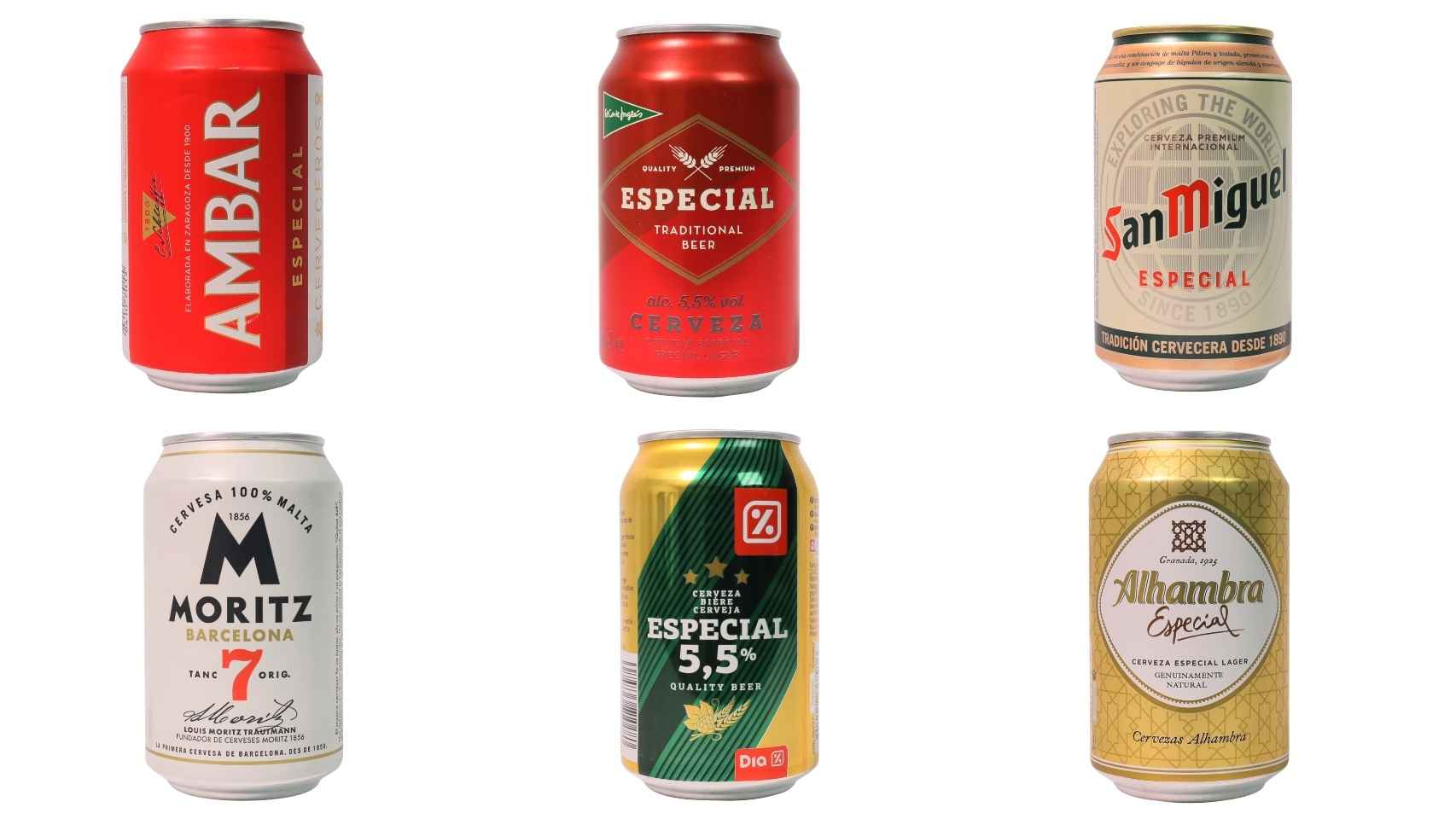 Seis segundas mejores cervezas especiales.