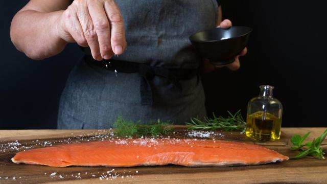 Receta salmón marinado casero