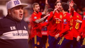 Maradona y la selección española