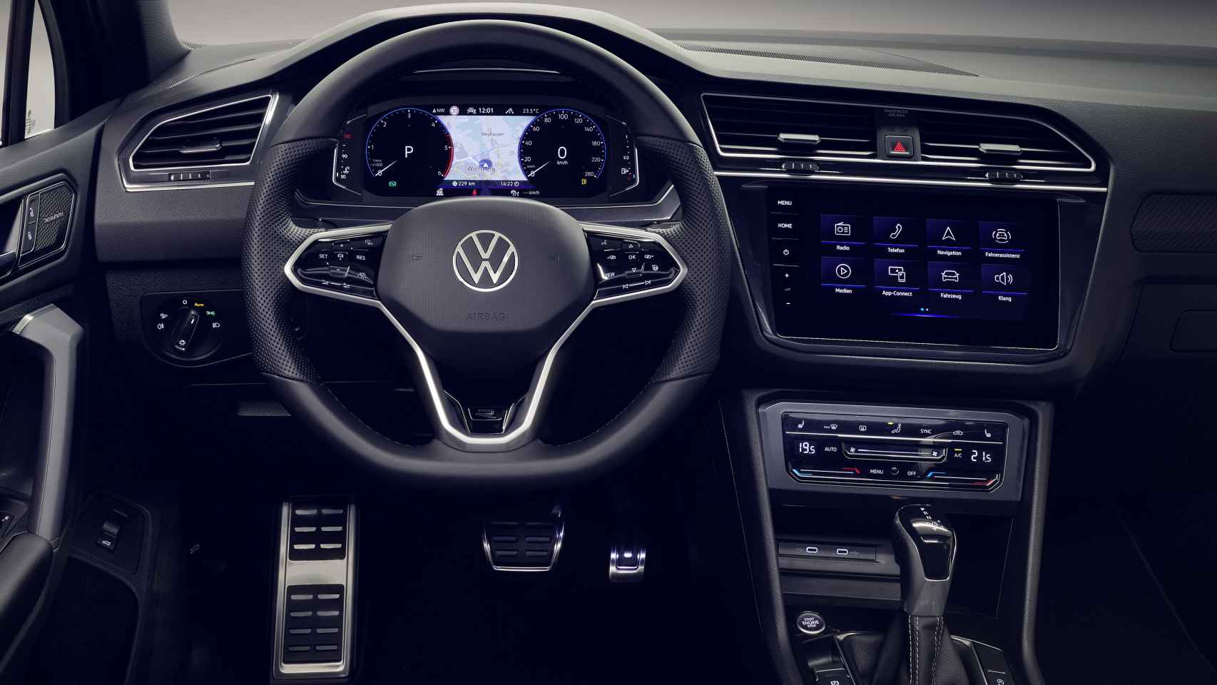 Interior del Volkswagen Tiguan 2021.