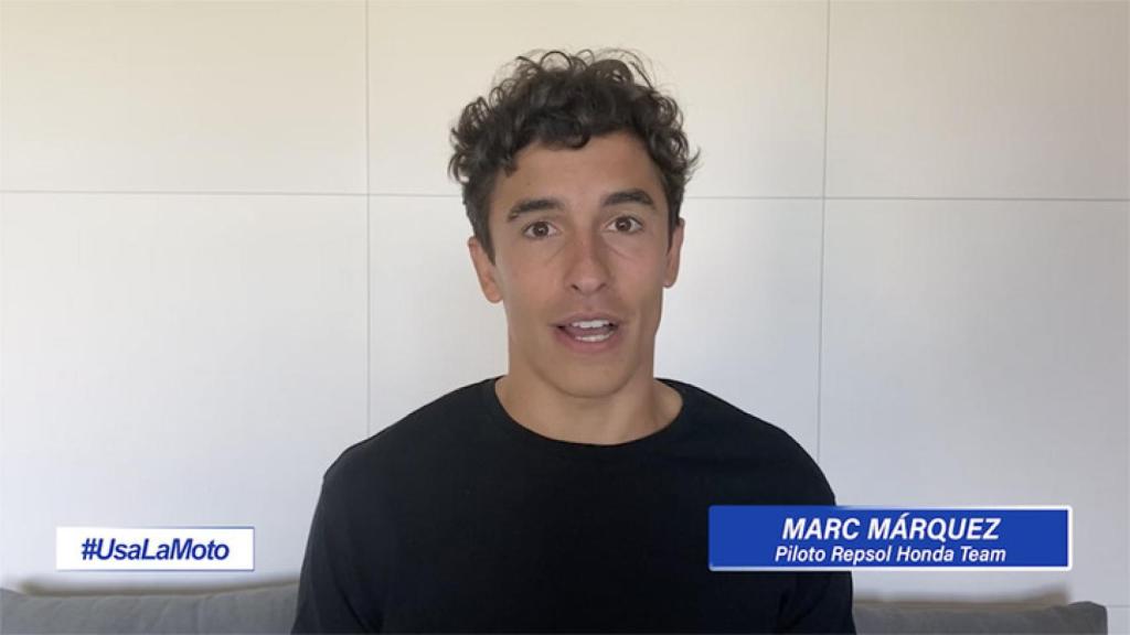 Marc Márquez promueve el uso de la moto como vehículo ideal en estos tiempos de 'nueva normalidad'.