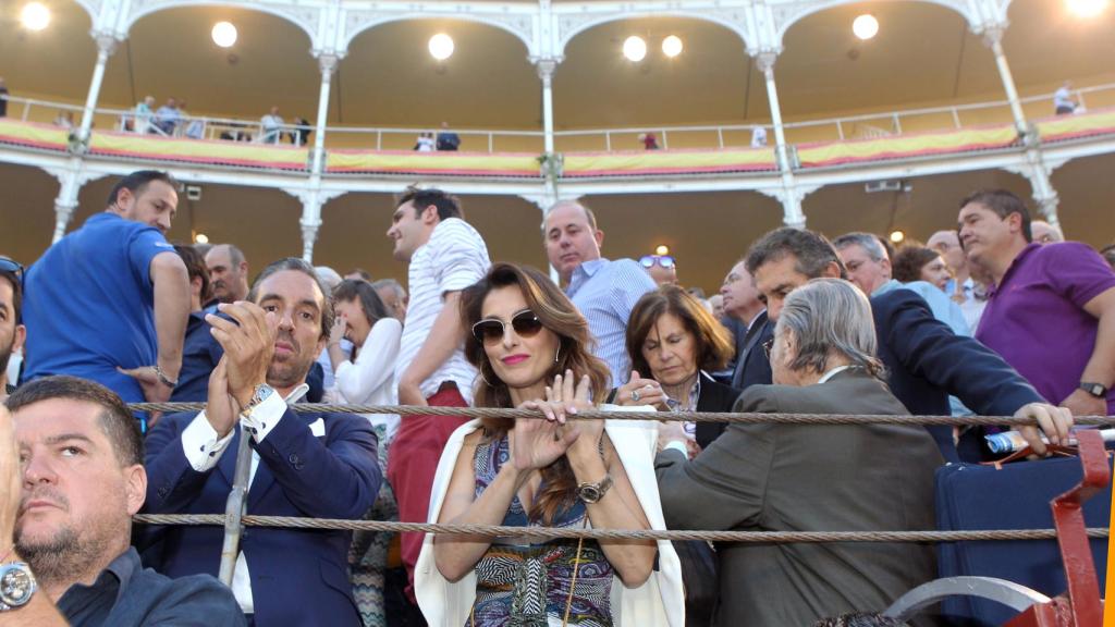 Paloma Cuevas en una corrida de toros.