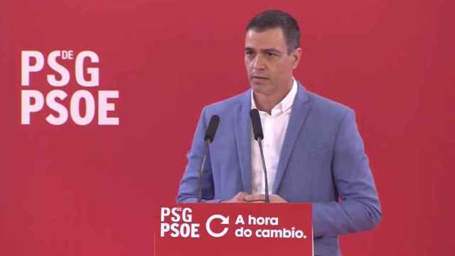 Pedro Sánchez en Galicia este sábado.