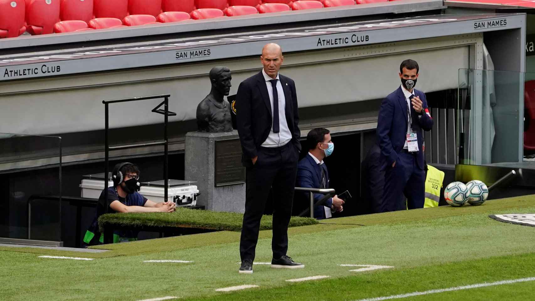 Zinedine Zidane, durante el Athletic - Real Madrid
