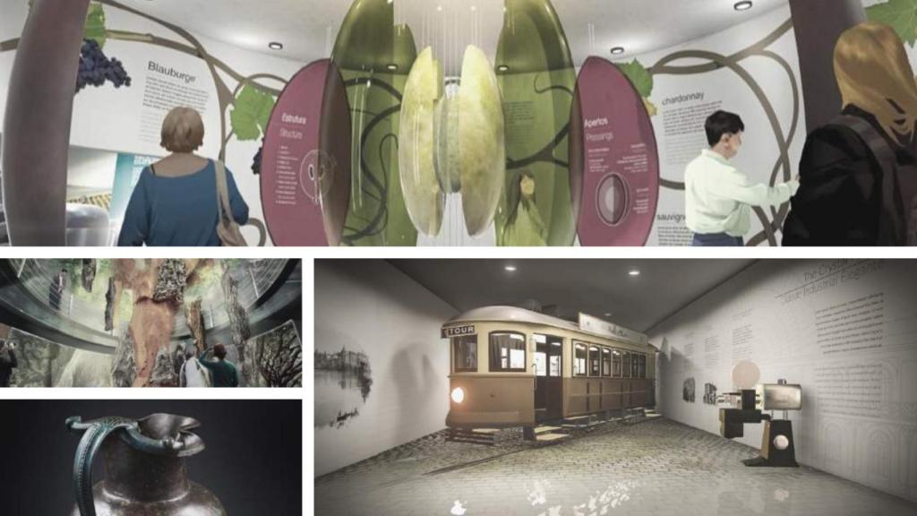 Infografías del nuevo distrito cultural entorno al vino de Oporto.
