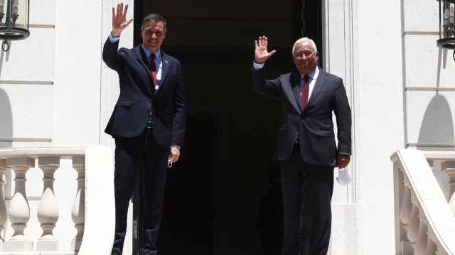 Sánchez tras la reunión con el presidente primer ministro de Portugal, Antonio Costa.