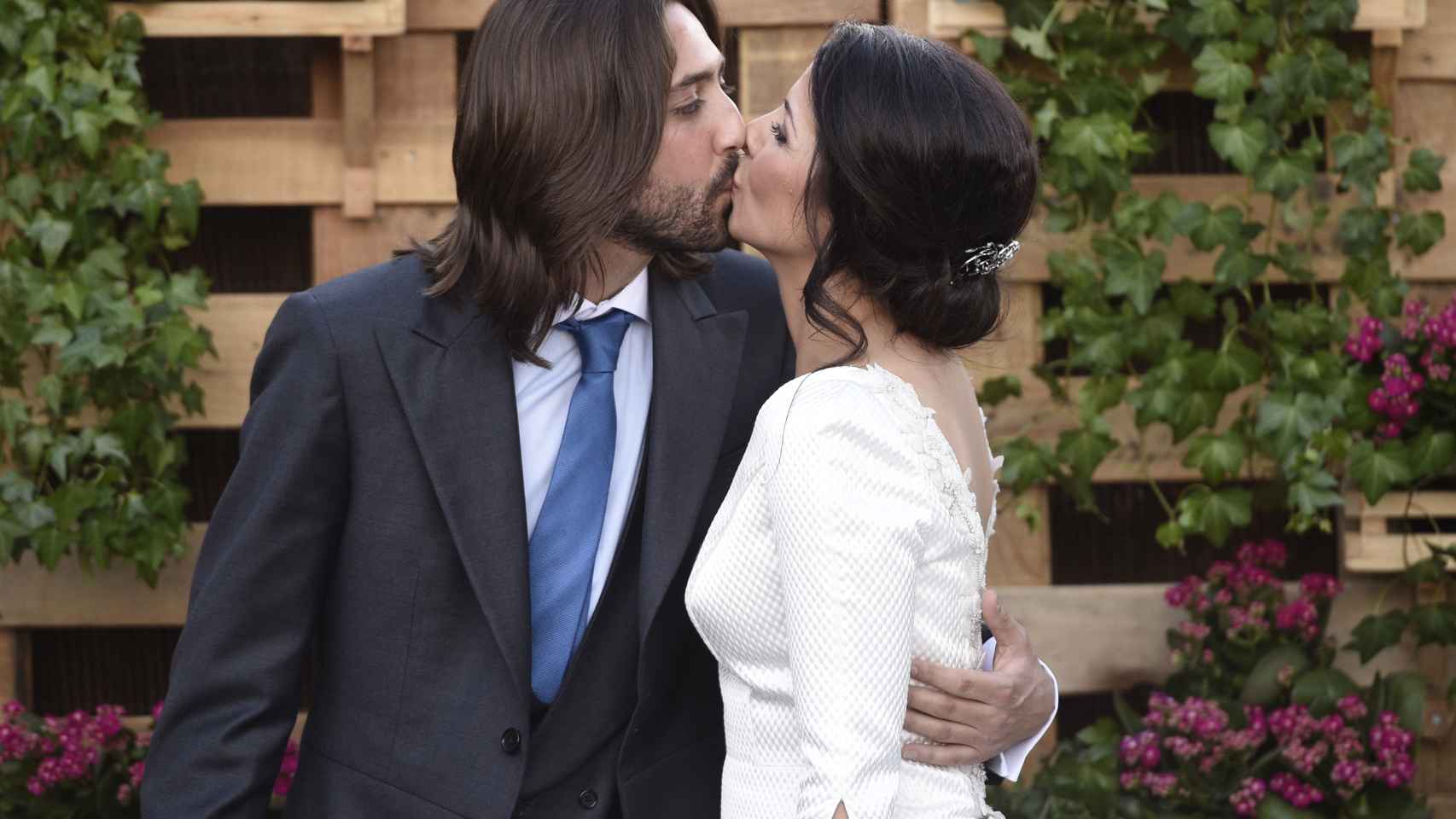 Sara Verdasco y Juan Carmona el día de su matrimonio, celebrado en junio de 2016.