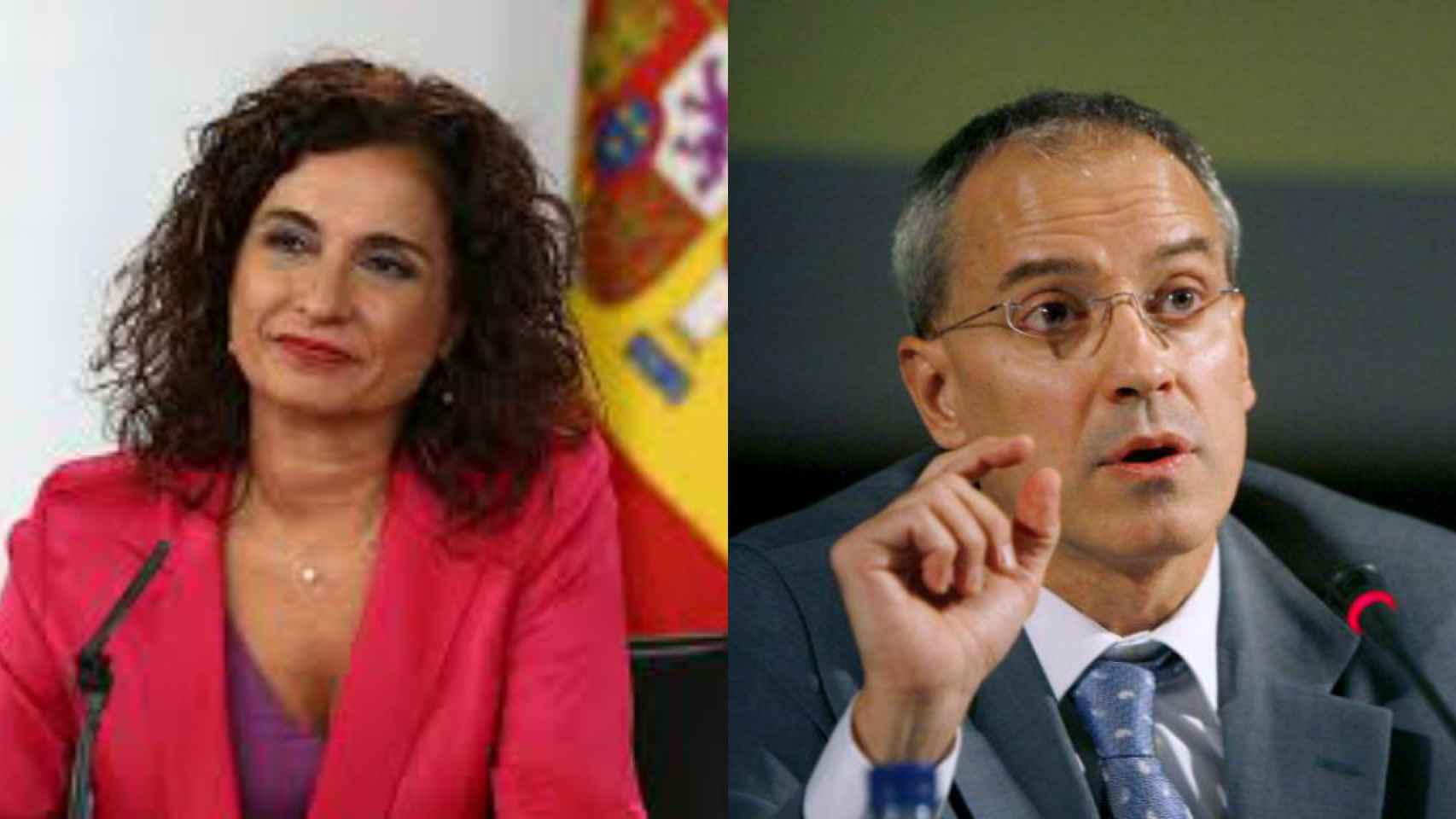 María Jesús Montero y Jesús Gascón.