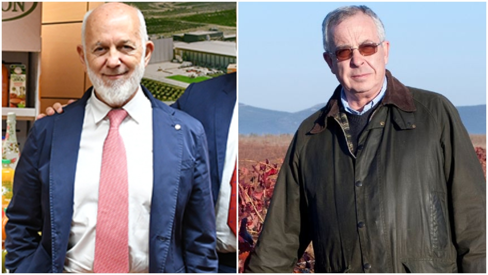Pepe García Carrión y Félix Solis, magnates del vino en España.