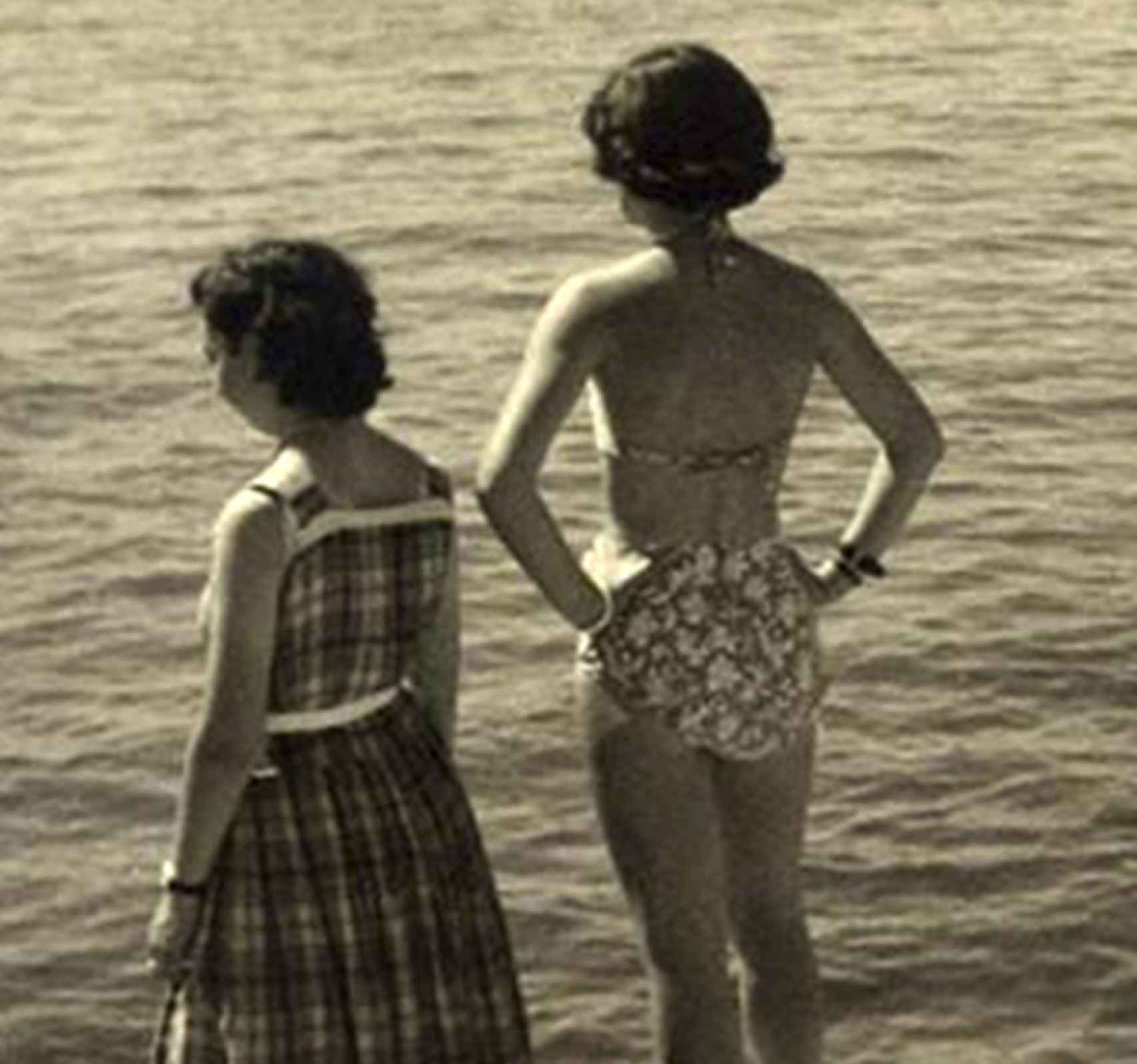 Primer bikini en España, fotografiado por Joaquín del Palacio 'Kindel'.